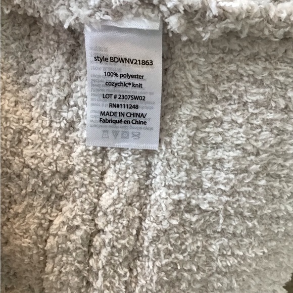 BAREFOOT DREAMS CozyChic Boucle Welt Pocket Cardigan | Size L 🆕 - Picture 10 of 10